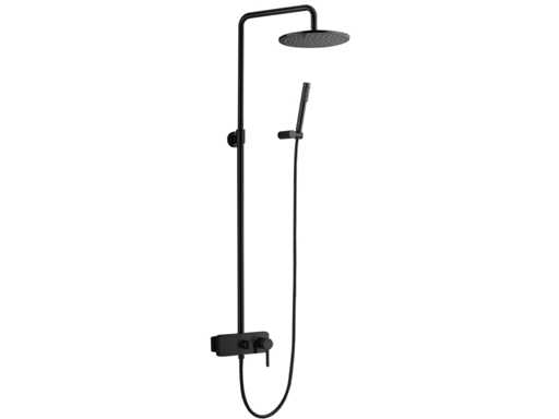 Mawialux surface-mounted shower set matte black