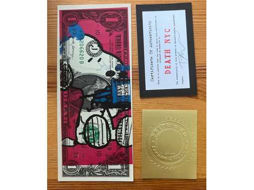 DEATH NYC : Snoopy sur US Dollar 51/100