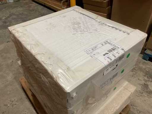 Henrad 4-Anschlüsse nackter T33 700x800mm Kühler