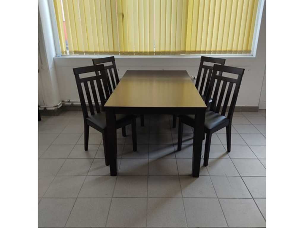 3x Iris Cappuccino tafelgroep - 12-delige fauteuil + 3-delige tafel - woonkamertafel tafelset, eetset, eettafel, tafel, stoel, fauteuil, werktafel, restauranttafel, restauranttafel, woonkamertafel, kantinetafel – Gastrodiskont