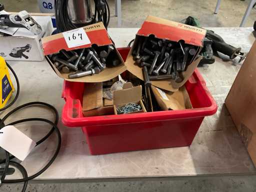 Würth verschiedene Schrauben, Muttern und Unterlegscheiben