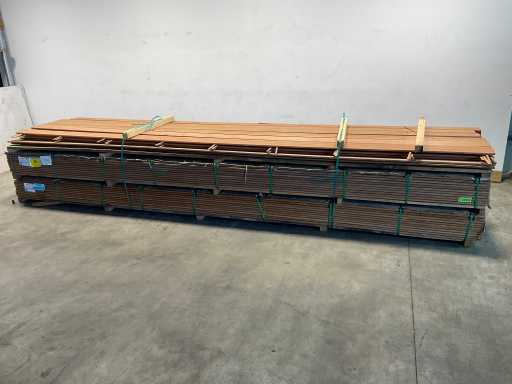 Tavola di legno duro piallata 490x14,5x1,6 cm (25x)