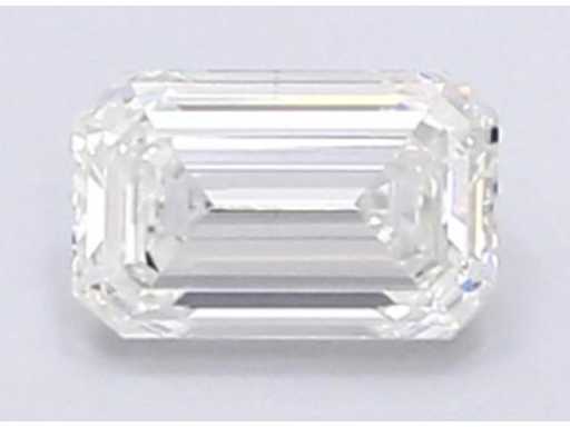 Diamant tăiat smarald, certificat 0,72 carate
