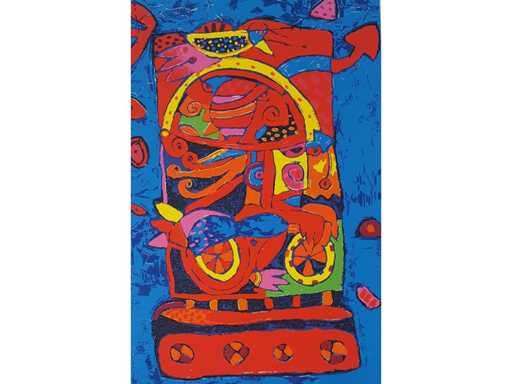 Serigrafia Simon & Bruno 'Le Roi et L'oseau'