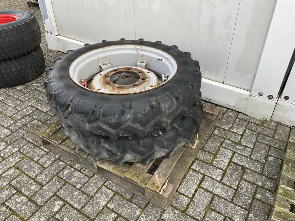 Kieber tyre with rim 9.5 R28 (2x)