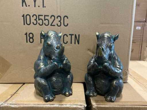 Partij Olifanten beeldjes H18cm (90x)