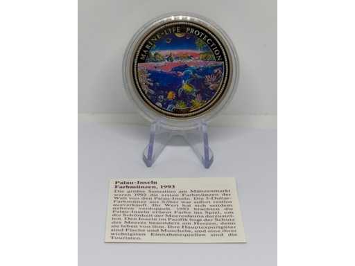 1 Dollar Palau 1993 Bescherming van Marien Leven