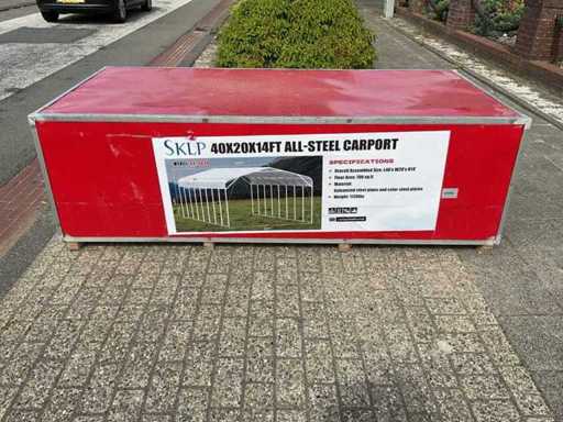 SKLP SK-SC49 40x20x14ft Structure en acier pour carport SKLP