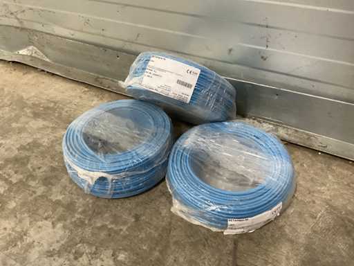 Studer Cables Single core HV BETAtherm 90 / : 6.0mm² blue cable (3x)
