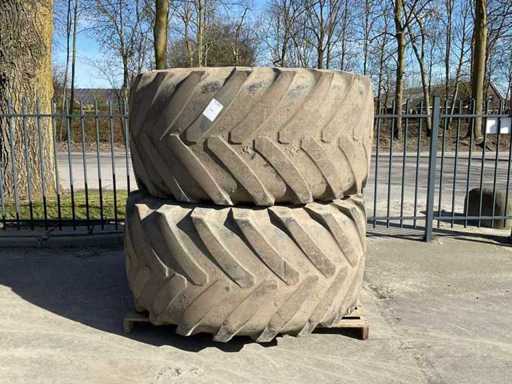Michelin Landbouwband met velg (2x)