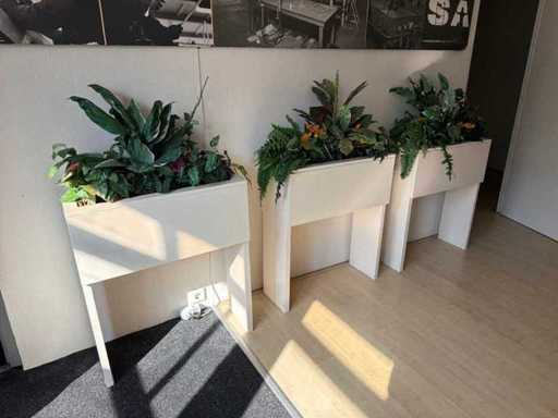 Piante artificiali in contenitore (3x)