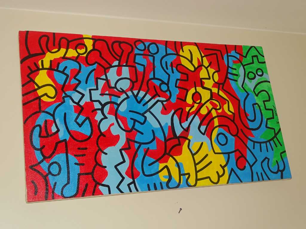 painting - Keith Haring (1) certified
