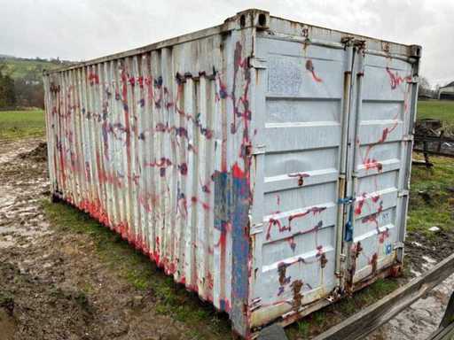 Opslagcontainer met containerhaaksysteem