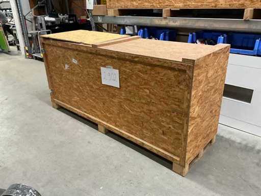 Scatola di imballaggio per tavole Gilnhammer realizzata in OSB 2,50 m x 0,6 x 1,22 m Per 15 tavole senza rotoli