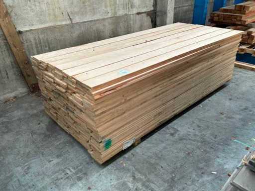 Série de planches de hêtre cuit à la vapeur