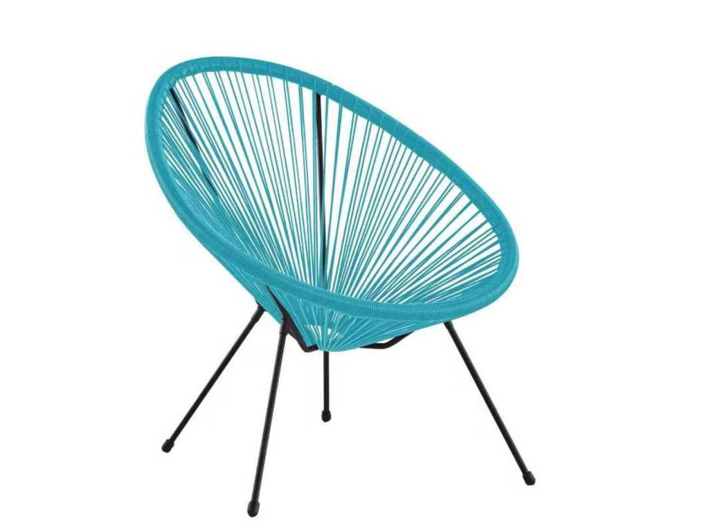 Blauw Lounge stoel