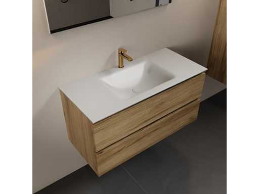 Dulapul de baie Oak Honey 100cm