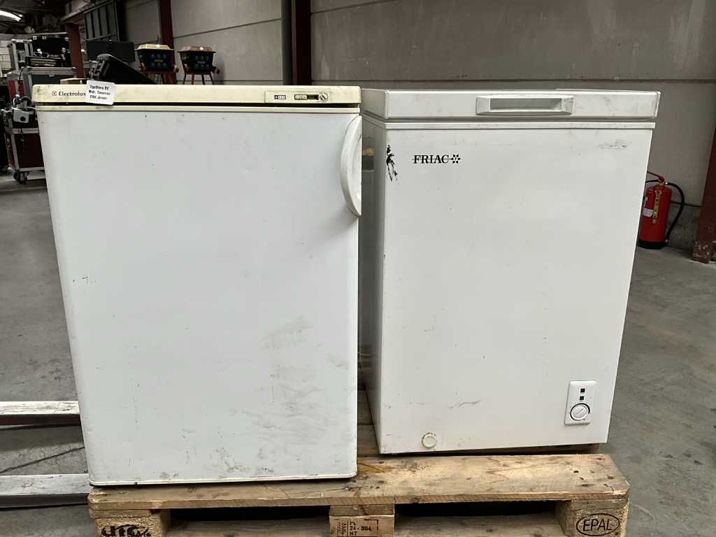 5 diverse koelkasten wo BEKO, ELECTROLUX, ZANUSSI, FRIAC
