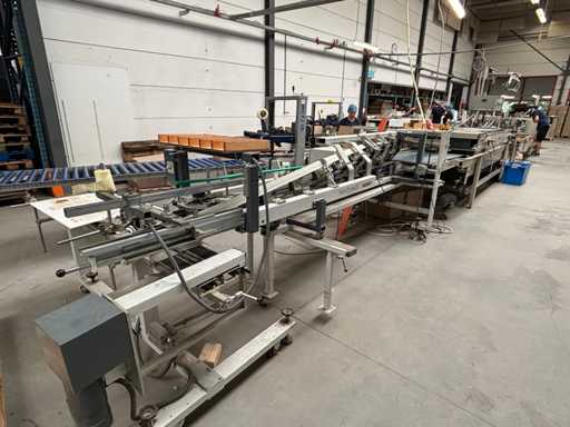 Bobst Handypack Semi-automatische aflegtafel voor vouw plak lijnen