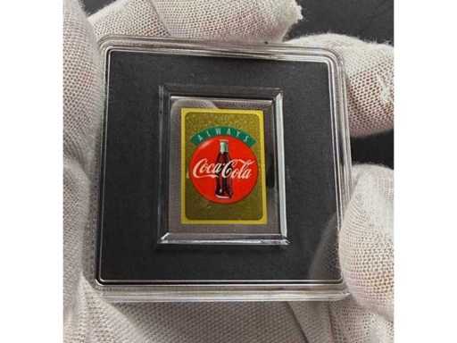 Besondere 1/500 oz Feingoldmünze mit Coca-Cola Werbedesign und edler Goldoptik