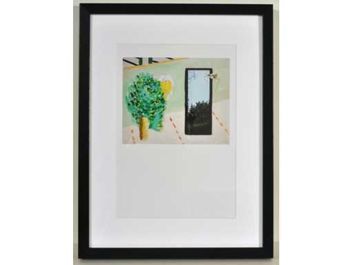 Roger Raveel - garden with mirror - offset