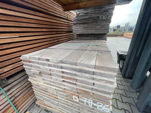 Guyana Ipé planks fine sawn 1250x130x27mm (133x)