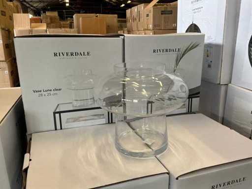 Riverdale Vaas Lune transparant 25 cm