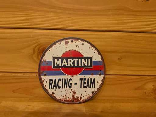 Metal advertising sign round 20cm