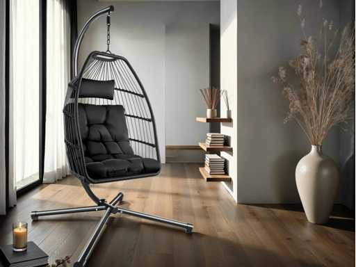 Fauteuil suspendu - noir