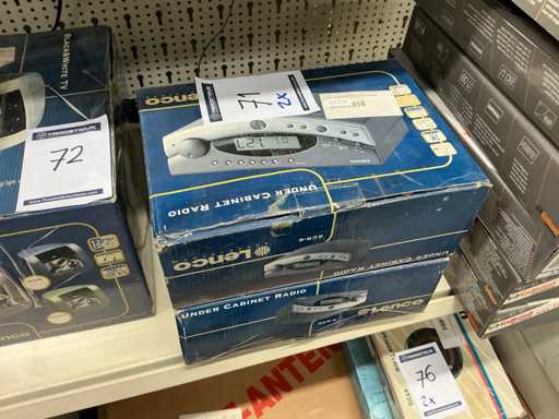 Radio réveil Lenco avec réveil (2x)