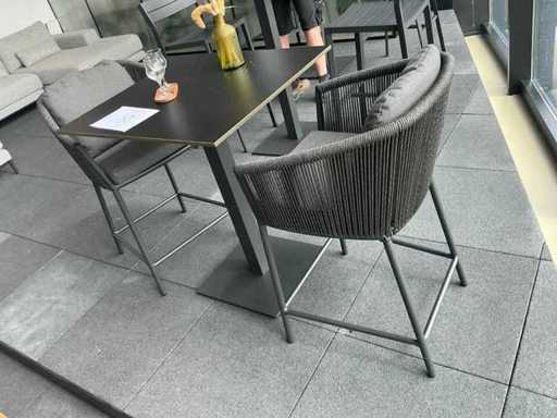 Diphano Alexa Bartisch mit 2 Barstühlen