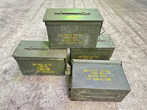 Boîte de munitions en acier (50x)