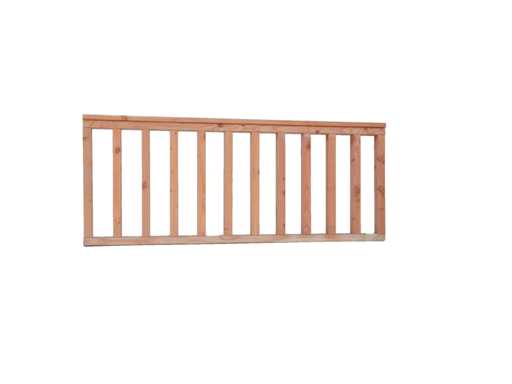 Clôture droite Douglas rabotée - 157x73 cm (2x)