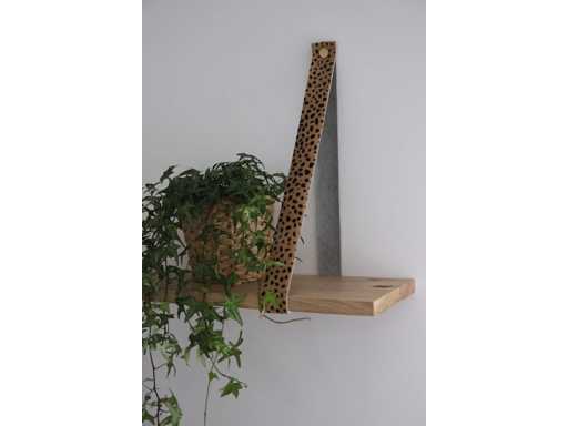 (12x) Leren Plankdragers “Cheetah” (set)