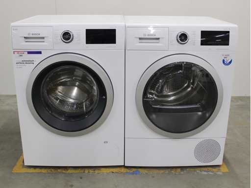 Bosch Serie|6 i-DOS EcoSilence Drive Waschmaschine & Bosch Serie|6 Selbstreinigender Kondensatortrockner