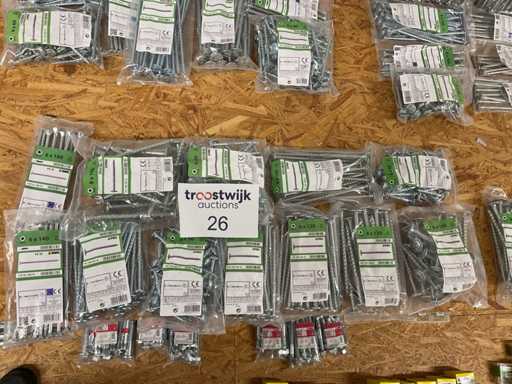 12 zakken spaanplaatschroeven