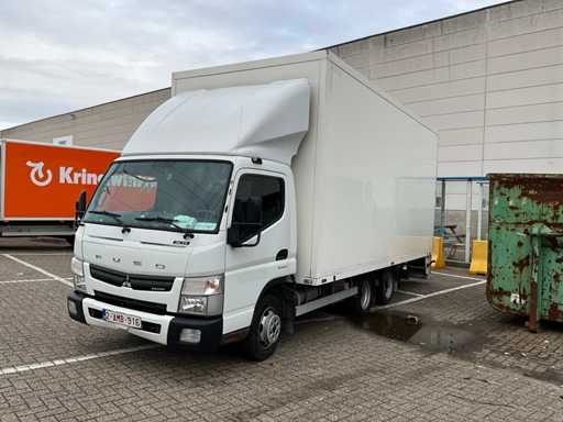 2016 Fuso Canter vrachtwagen met oplegger
