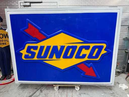 Authentique enseigne lumineuse sunoco américaine double face - Various Light Equipment