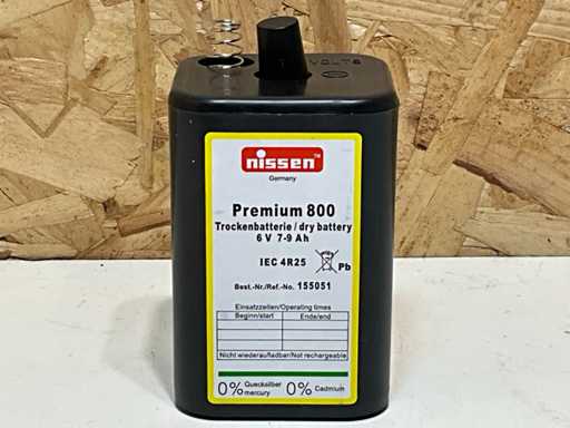 Nissen Premium 800 4R25 Batteria 7-9000 mAh (20x)