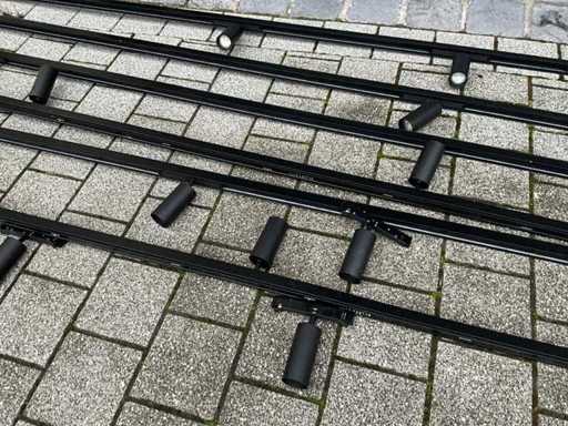 Rails with spotlights (6x)