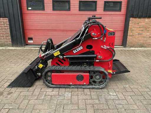 SDLOOL SL380 Red Skid Steer Loader