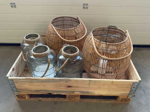 Partia lamp wiatrowych, 6 sztuk