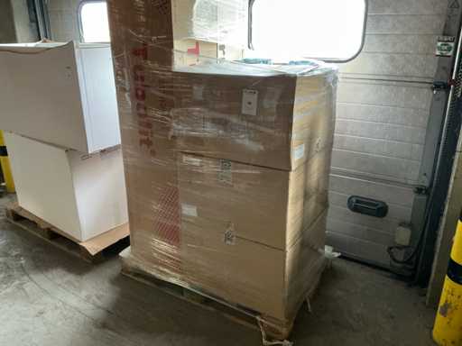 Lot of ventilation grilles and pipe insulation