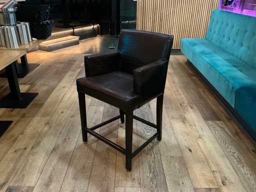 Vervoort - Barkruk lederlook (4x)