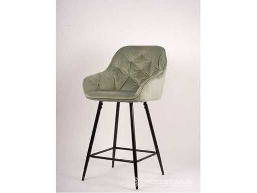 Hochstuhl Mintgrün Velvet (2x)