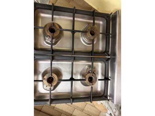 Lotus - pian cu arzător pe gaz cu 4 arzătoare + capac din oțel inoxidabil