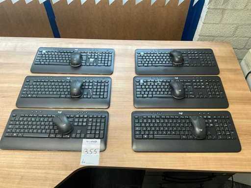 Logi Wireless Tastatur + Maus (6x)
