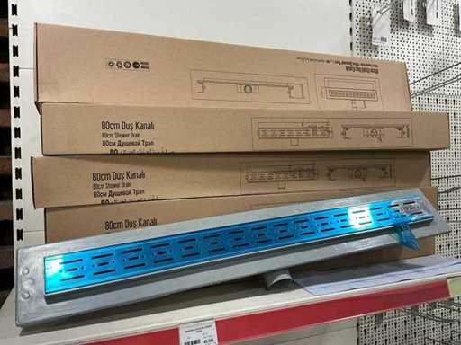 Verschiedene Duschabflüsse (18x)