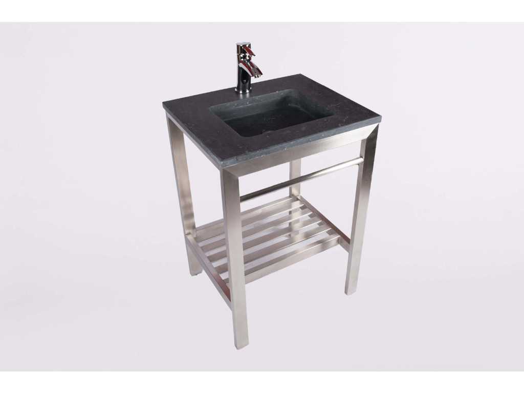 Vanity unit ST-60 with natural stone sink 60 cm NEW