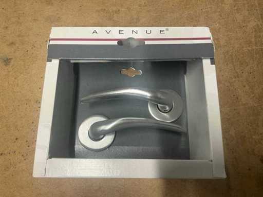 Set di maniglie della porta a rosetta rotonda Avenue Vola (15x)